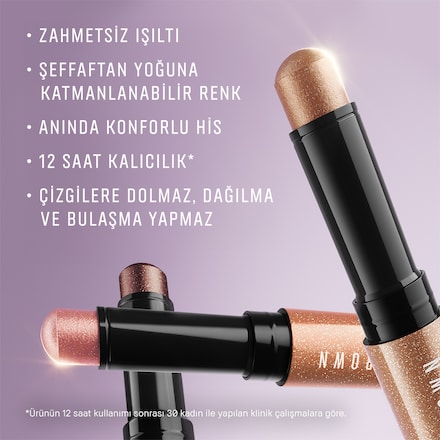 Crystal Eyes Shadow Stick Işıltılı Krem Far