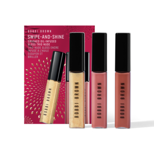 Swipe & Shine Crushed Oil-Infused Üçlü Gloss Seti