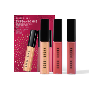 Swipe & Shine Crushed Oil-Infused Üçlü Gloss Seti